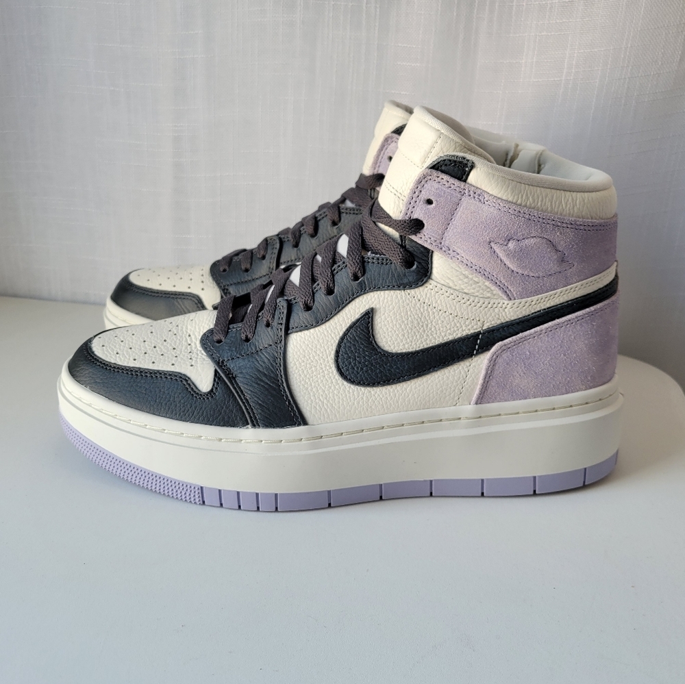 Nike Air Jordan 1 elevate high light lilac black toe sneakers women's size 12